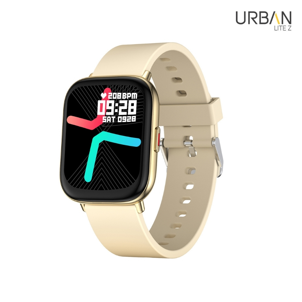 

Urban Lite Z Smart Watch With 1.75" IPS Ultra Bright Display, Battery Runtime: 7 days, IPX68 Waterproof (Gold)
