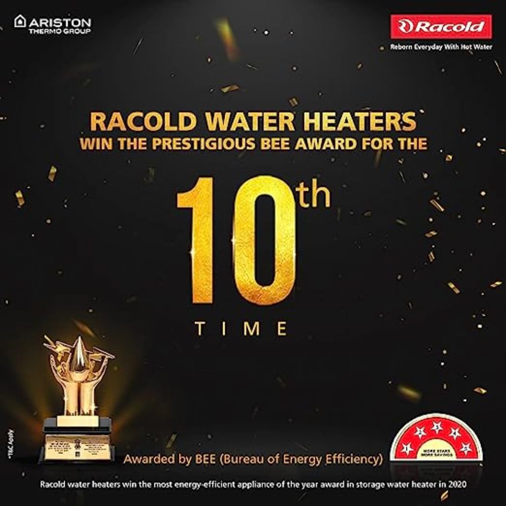 Racold Pronto Stylo 3V 3KW Geyser with Anti-Syphon System, High Pressure  Resistance, Automatic Temperature Control, Thermostat and Cutout (White) |  Vijay Sales