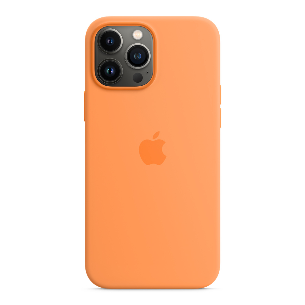 

Apple Silicone Case With Magsafe Accesibility iPhone 13 Pro Max (Marigold)