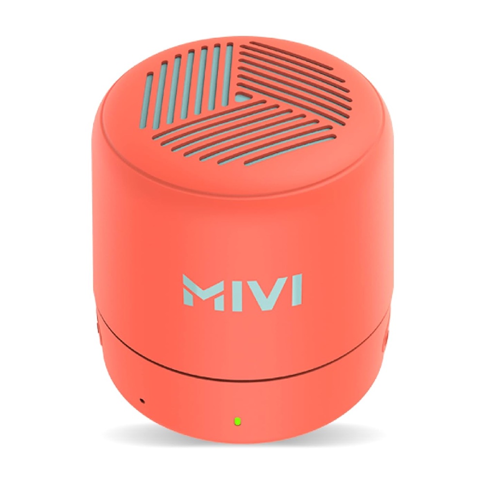 Mivi Play Portable Bluetooth Speaker with 5W Output, 12 Hours Playback, Bluetooth 5.0, Built-in mic, Easy Responsive Controls (Orange)