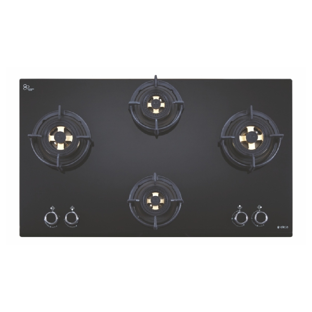 

Elica Built in Hob with Auto Electric Ignition, Full Brass Burner, 4 Burner (Black, DFSFBMFC4B91DXFFD)