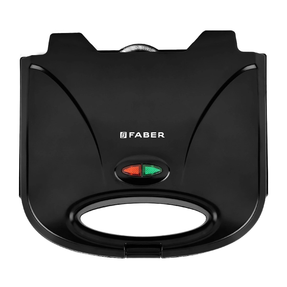 

Faber Sandwich Griller with Cord Storage, Thermostatically controlled lamp, Antiskid feet (Black, FSTG750BK)