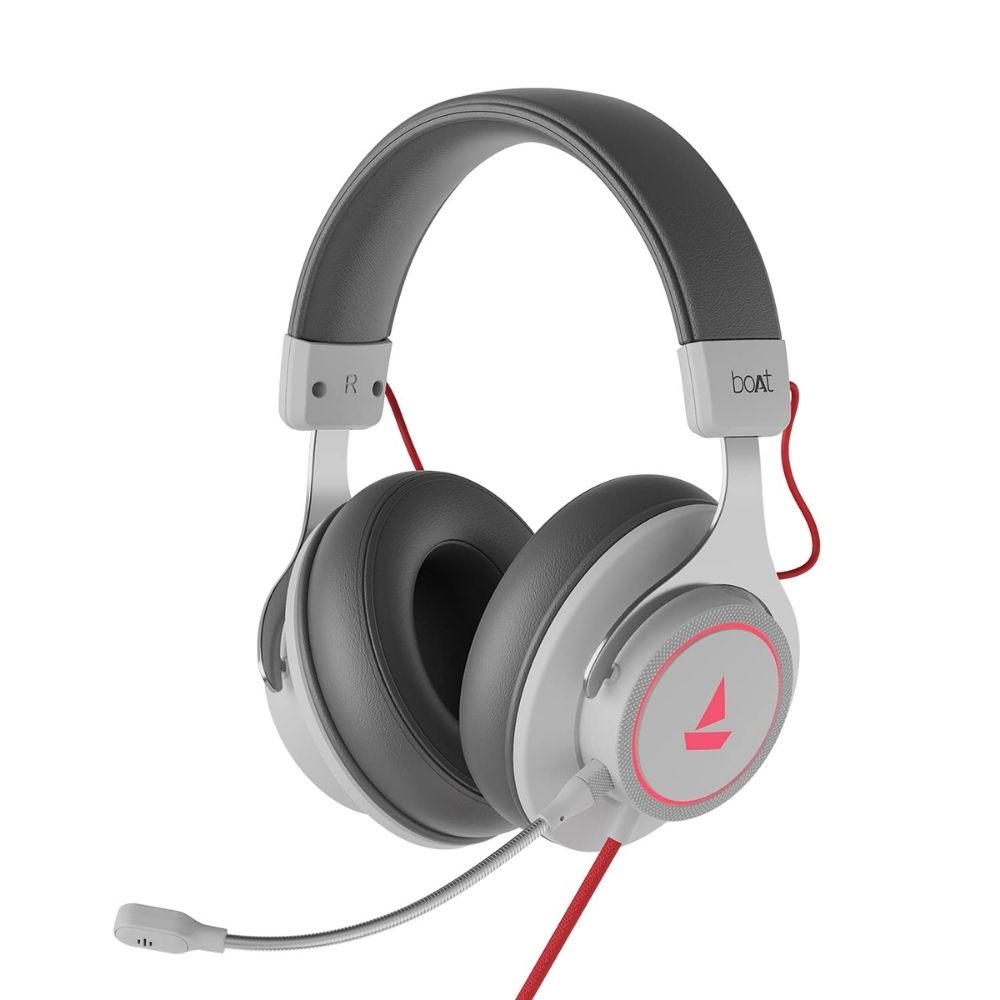 

boAt Immortal IM1000D RTL Gaming Headphones with 7.1 Channel Surround Audio, Dolby Atmos, 50mm Drivers (White Sabre)