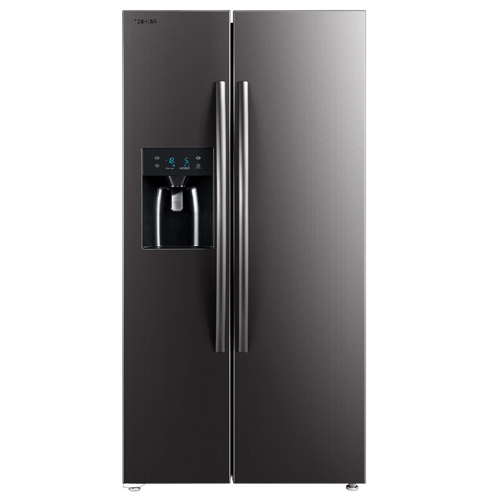 

Toshiba 573 Ltr Side By Side Refrigerator (GRRS508WEPMI, Stainless Steel)