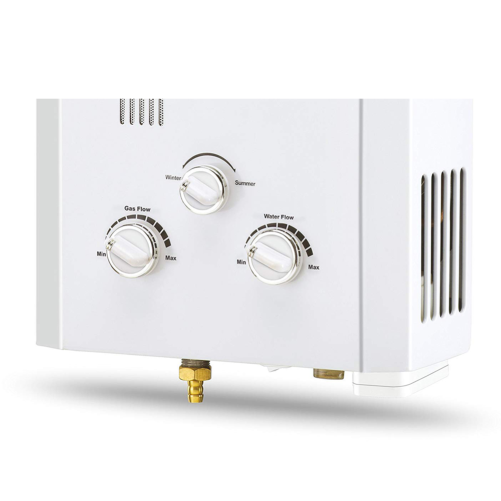 Bajaj Geyser Majesty Duetto Gas Water Heater (LPG) with Multiple Safety  Options like Child Lock, Anti-freeze device, 20 Minutes Timer | Vijay Sales