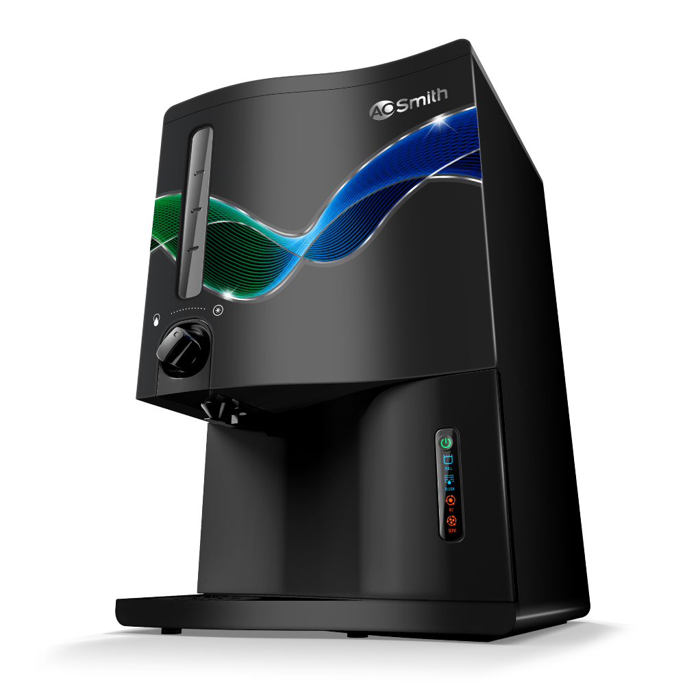 AO Smith Pro Planet P5 RO+SCMT Water Purifier with 8-Stage Purification, 9  Litres, Min-Technology, Advance Alert Technology, Digital Display (Black) |  Vijay Sales