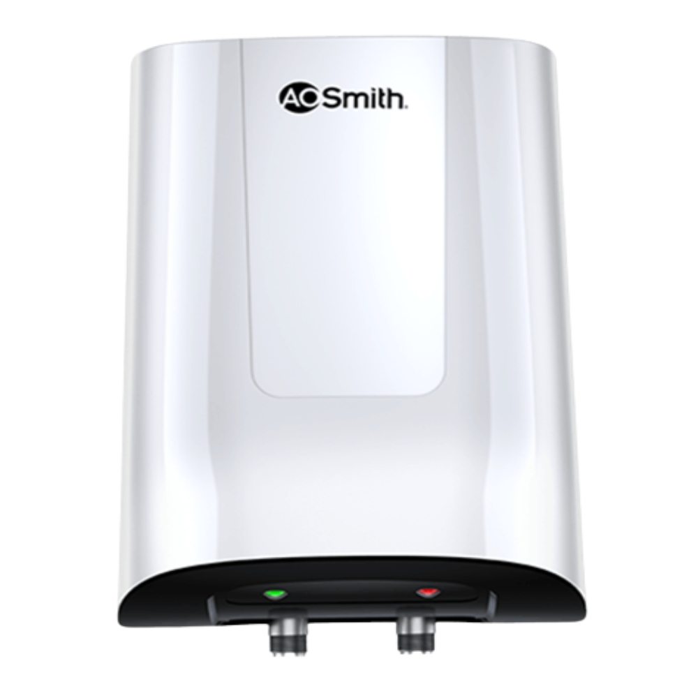AO Smith Minibot 3KW Geyser with Long lasting Anode Rod, 3 Litres, Glass  Coated Incoloy Heating Element, Blue Diamond Glass Lining Tank (White) | Vijay  Sales