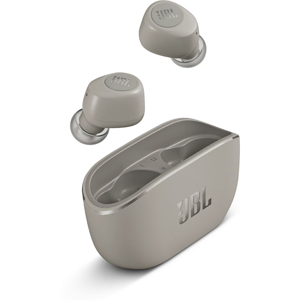 

JBL Wave 100TWS Truly Wireless Bluetooth Earbuds, 20 hours of combined playback (Silver)
