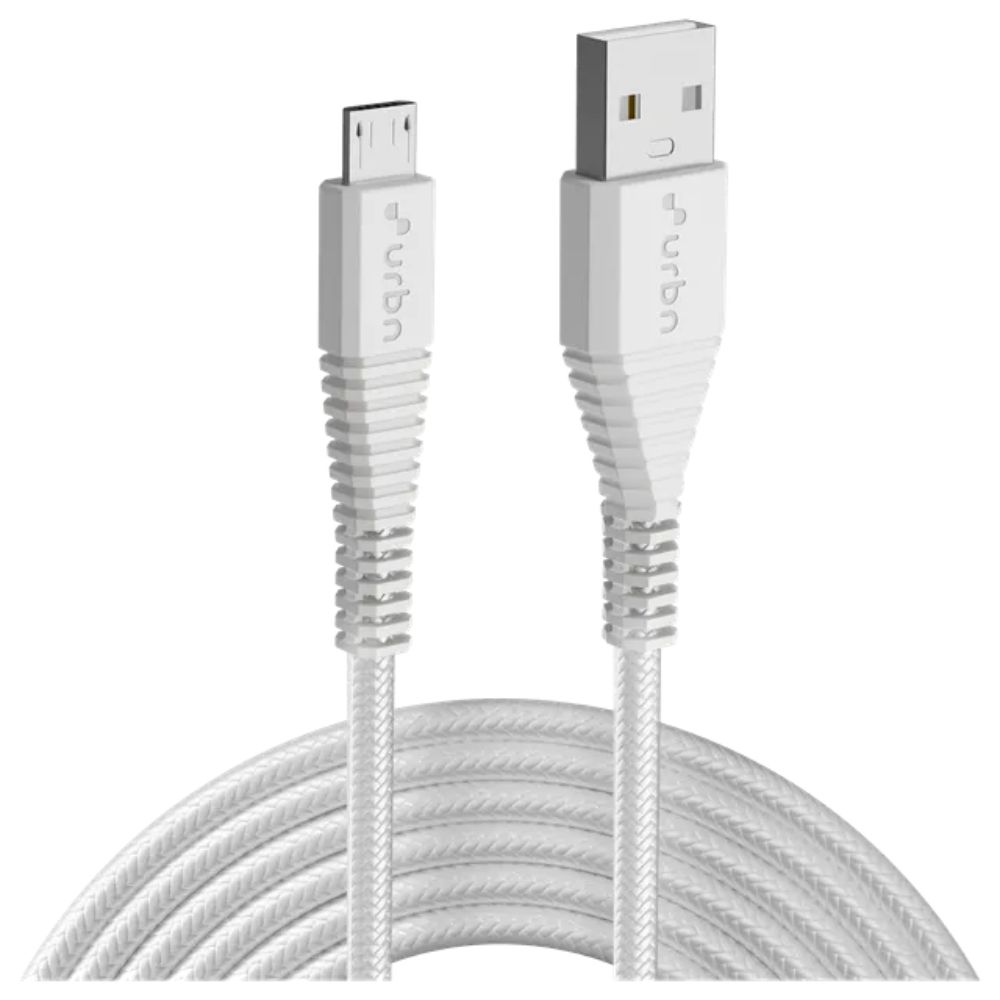 URBN 1.5 meter Micro USB Cable with Wide Compatibility, White (UPC105_WH)